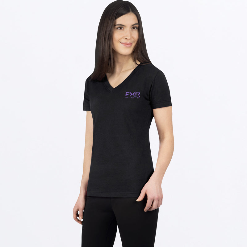 T-shirt col en V de qualité supérieure Helium pour femme FXR