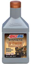 Huile synthétique pour motos V-Twin Amsoil SAE 60, 1 L