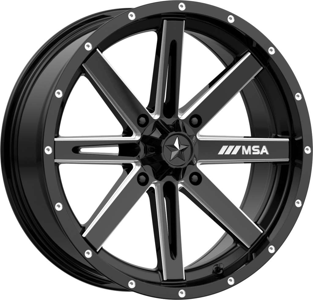 MSA M41 Boxer ATV/UTV Wheel (Gloss Black/Milled)