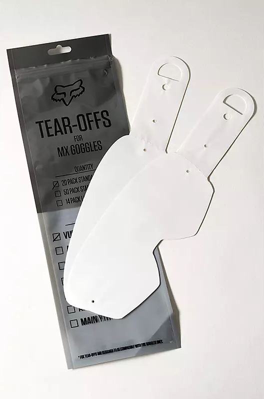 Fox Racing Laminated Tear Offs for Airspace II /Main II Goggle