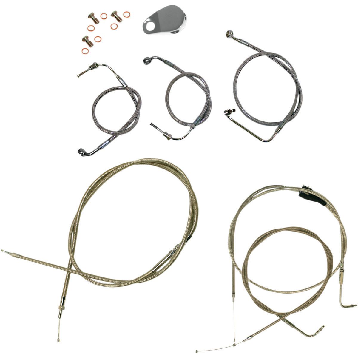 LA Choppers Cable &amp; Brake Line Kit