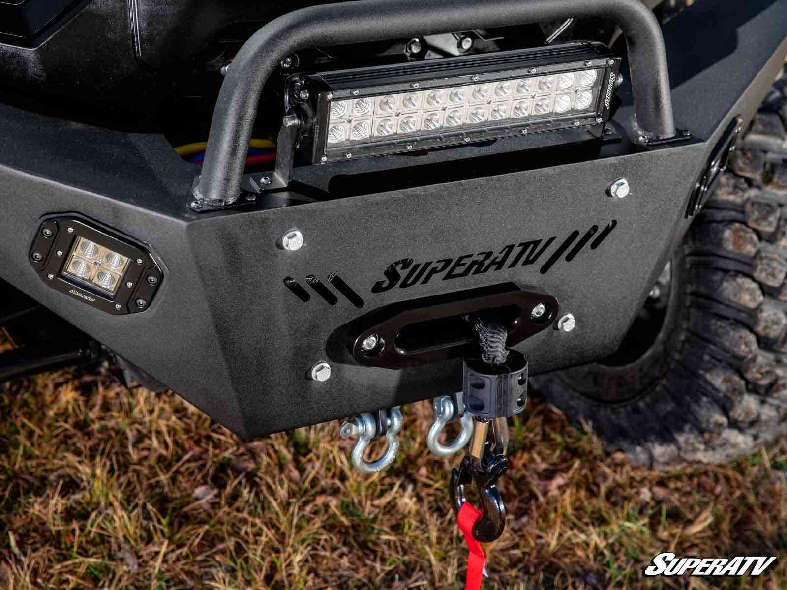 SuperATV Can-Am Defender Heavy Weight Winch Ready Front Bumper