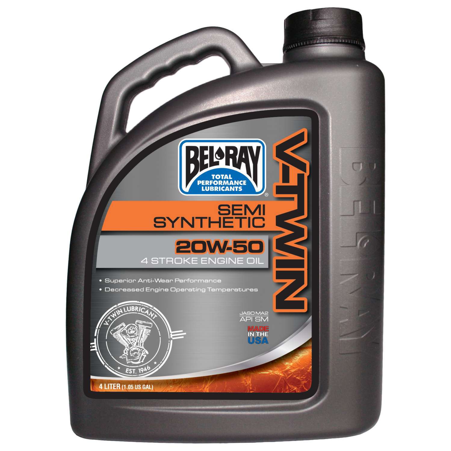 Bel-Ray V-Twin Semi-Synthetic Engine Oil 20W50
