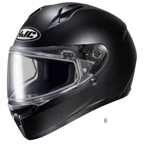HJC C10 Solid Double Lens Helmet