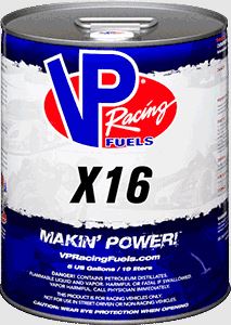 VP Racing X16 Racing Fuel, 5 Gal