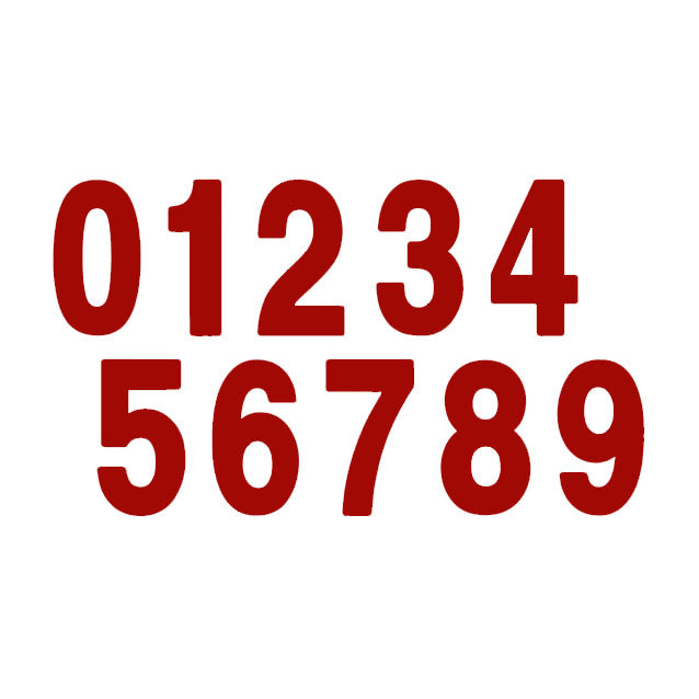 Factory Effex 7" Number Stickers