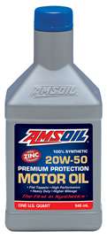 Amsoil Premium Protection 20W-50 Synthetic Motor Oil, 946mL