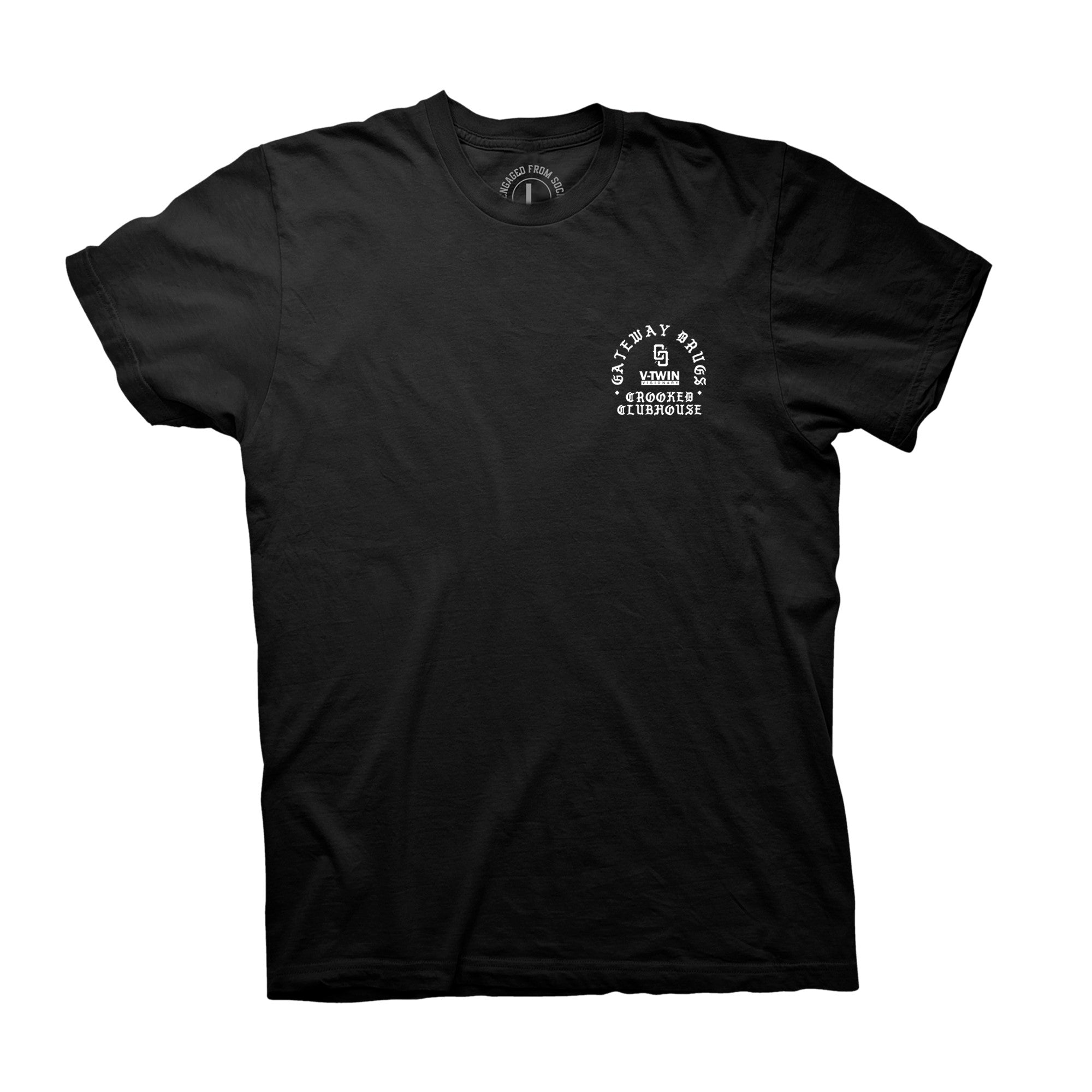 T-shirt Visionary de Crooked Clubhouse x V-Twin (liquidation)