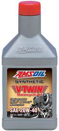 Amsoil 20W-40 Synthetic V-Twin Motorcycle Oil, 946mL
