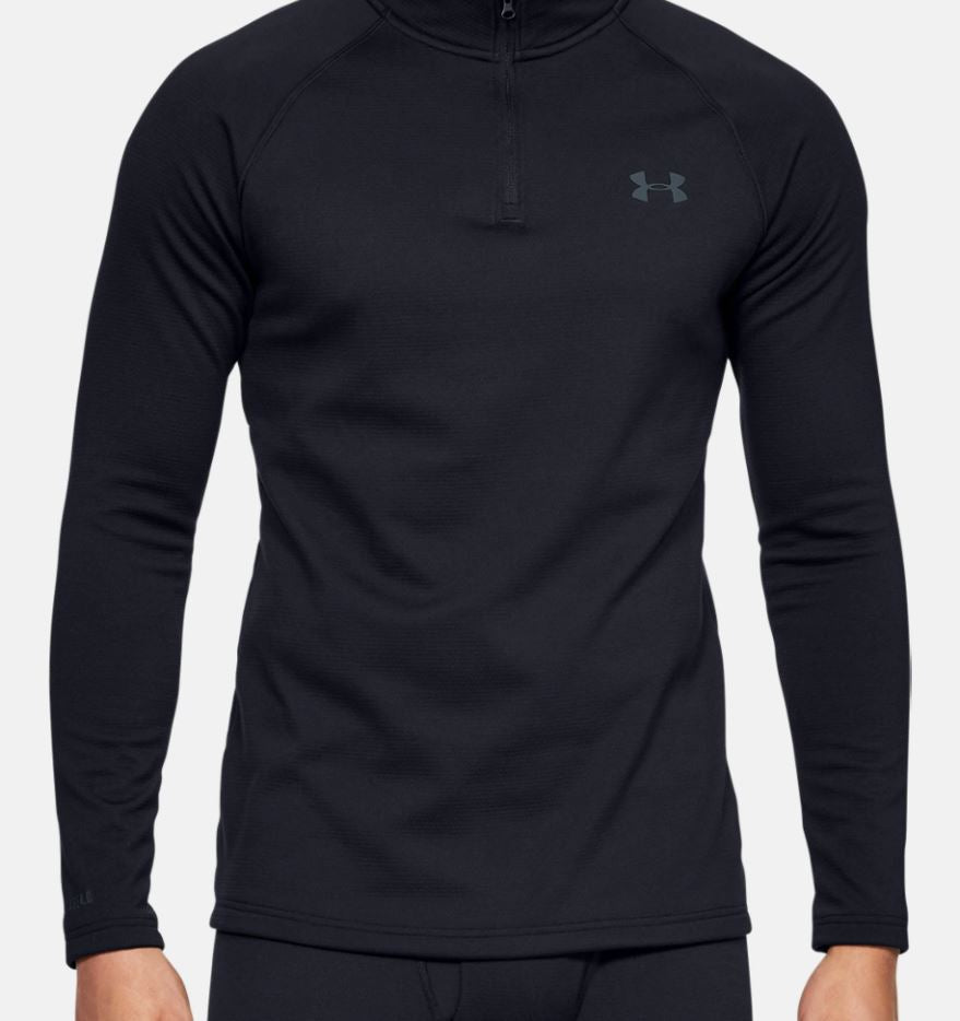 T-shirt à manches longues Under Armour ColdGear Base 4.0 à fermeture éclair quart de tour