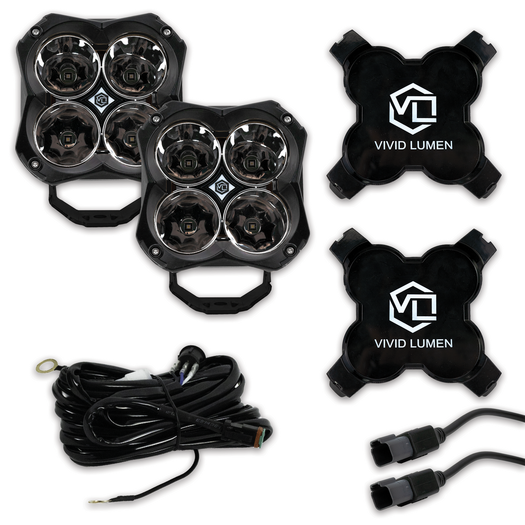Vivid Lumens FNG 5 Intense Kit (2-Lights,2-Blk Covers,1-Harness)