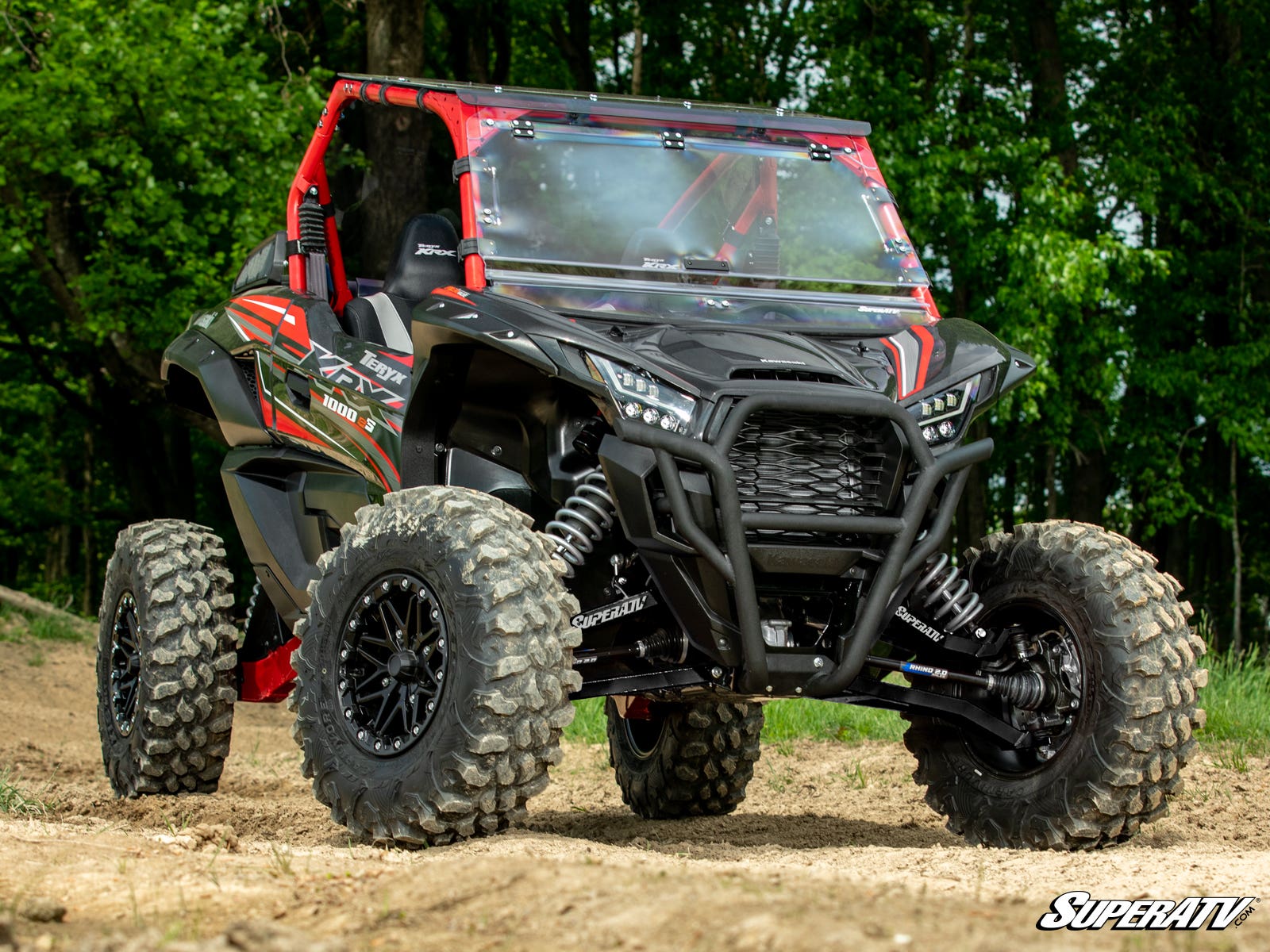 SuperATV Kawasaki Teryx KRX 1000 1.5" Forward Offset Boxed A-Arms