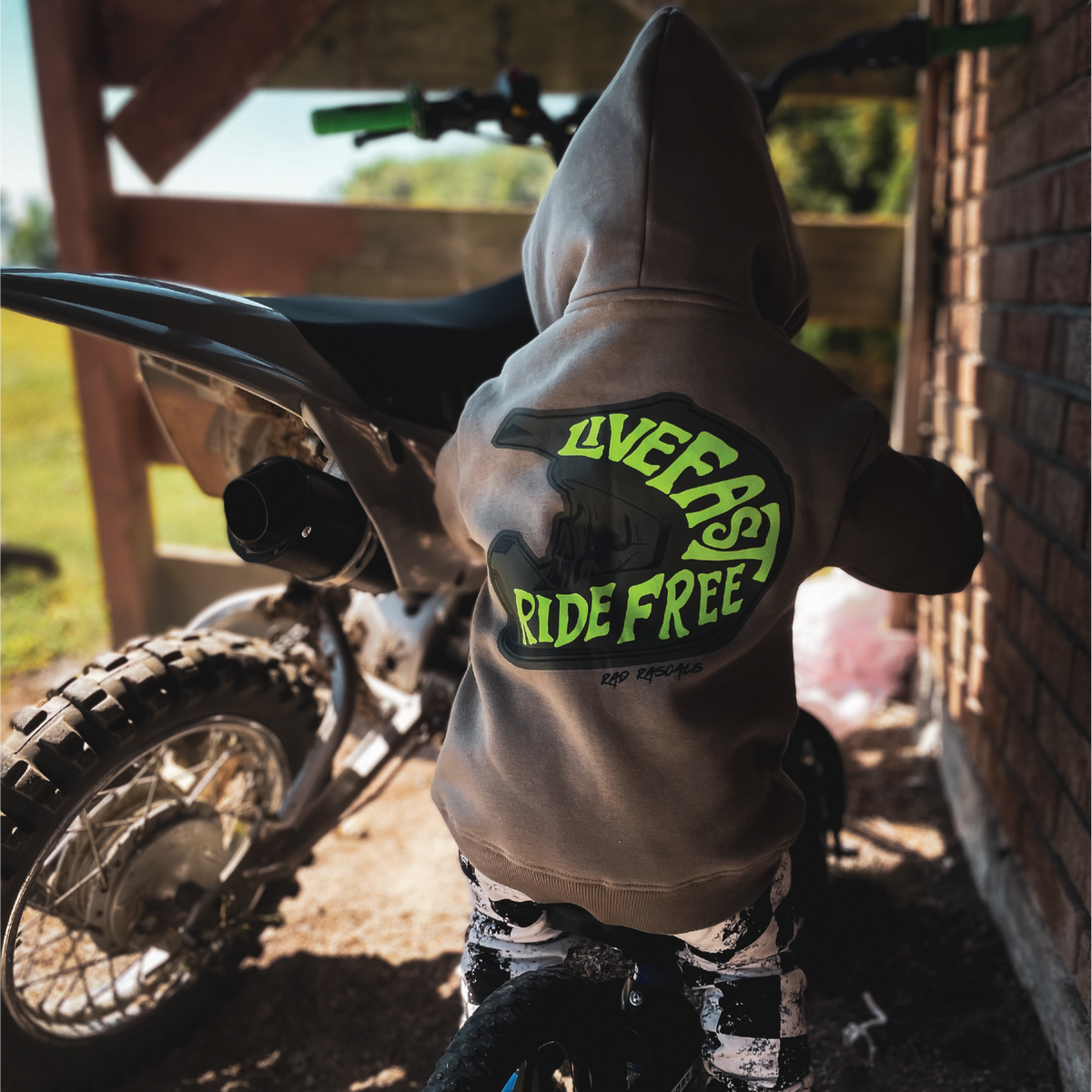 Rad Rascals Youth Live Fast Ride Free Hoodie