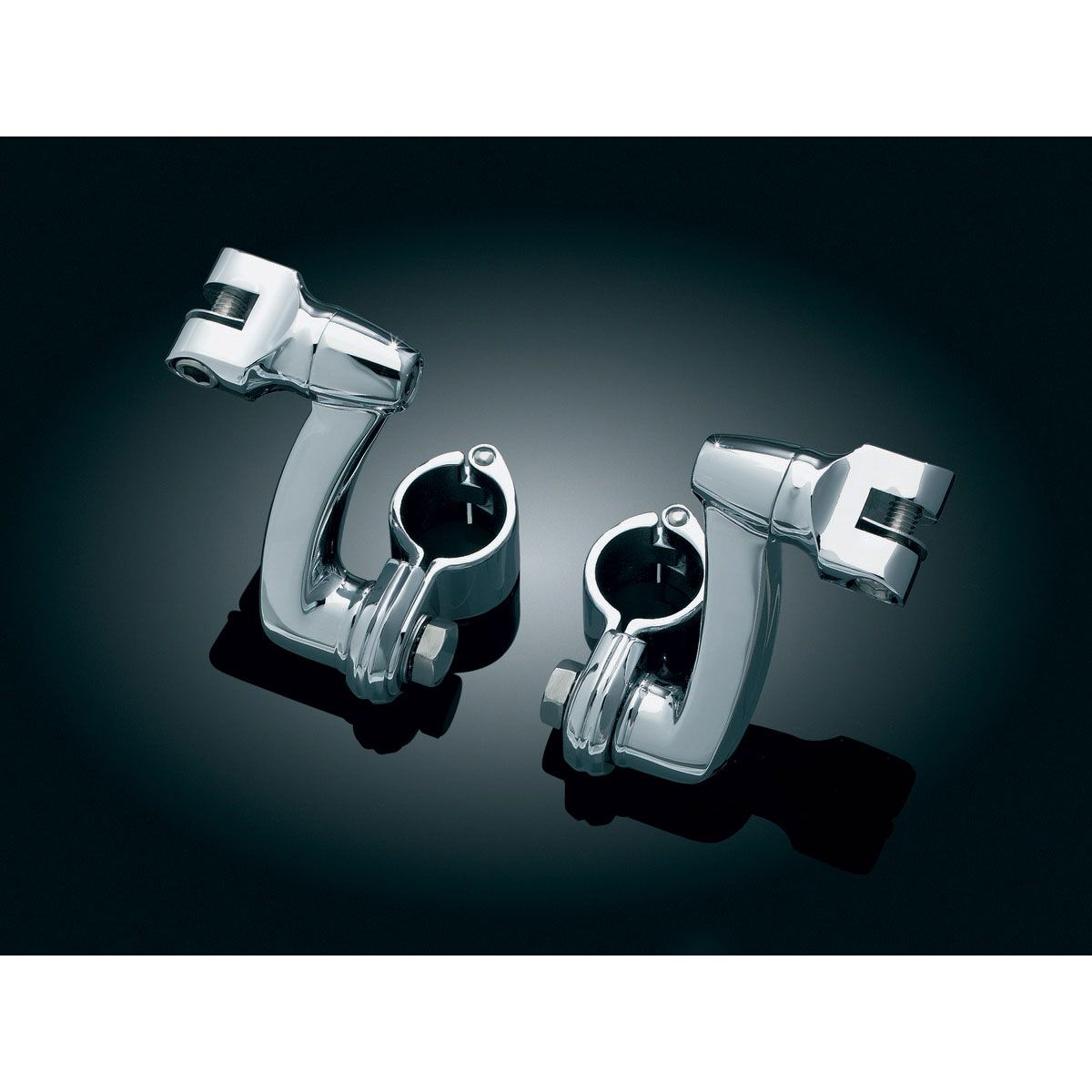 Kuryakyn Longhorn Offset Peg Mounts with 1-1/4" Clamps
