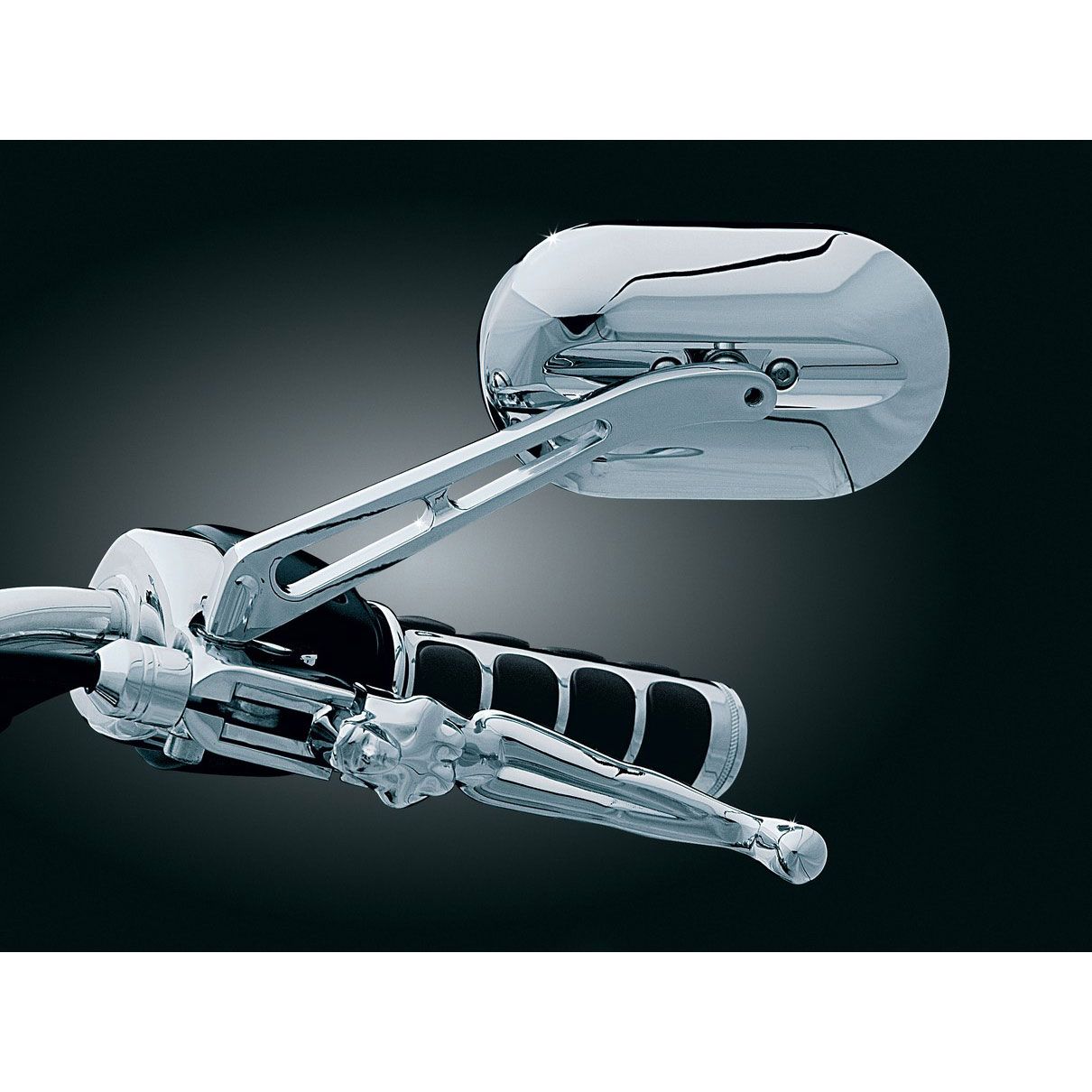 Kuryakyn Magnum Plus Mirrors with Large Head &amp; Long Stem
