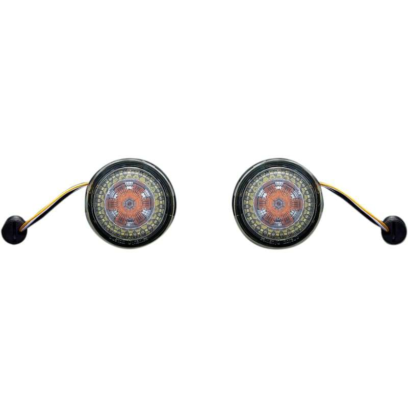 Clignotants avant Custom Dynamics ProBEAM LED Ringz avec lentille fumée
