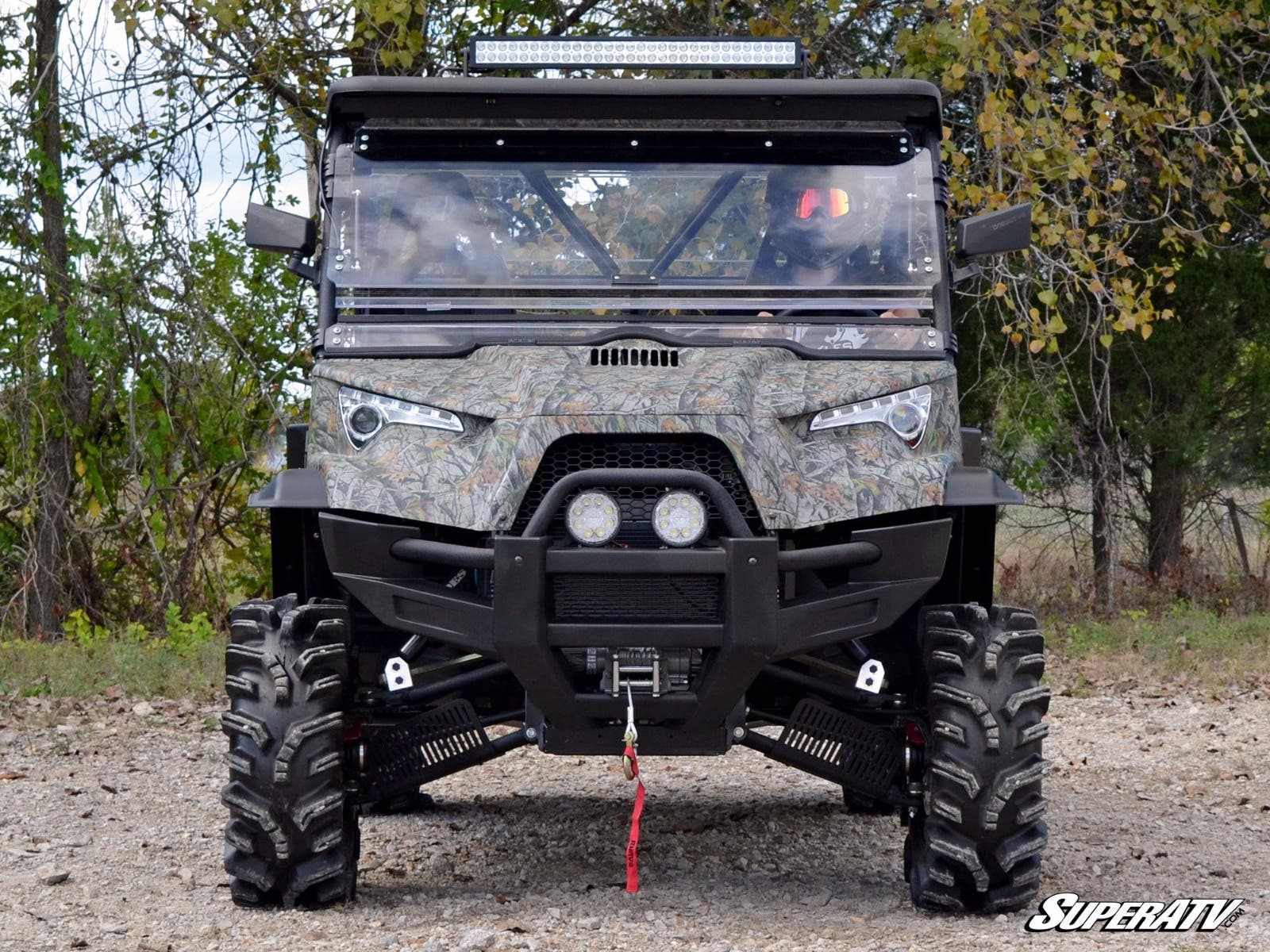 Pare-brise rabattable en polycarbonate pour UTV SuperATV