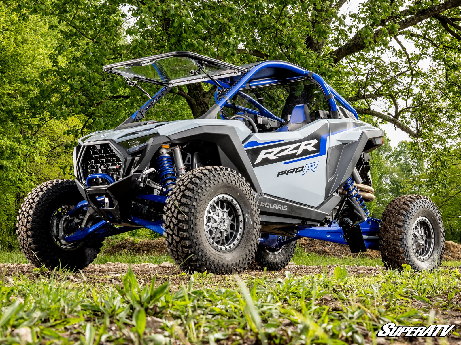 SuperATV Scratch Resistant Polycarbonate Flip-Up Front Windshield