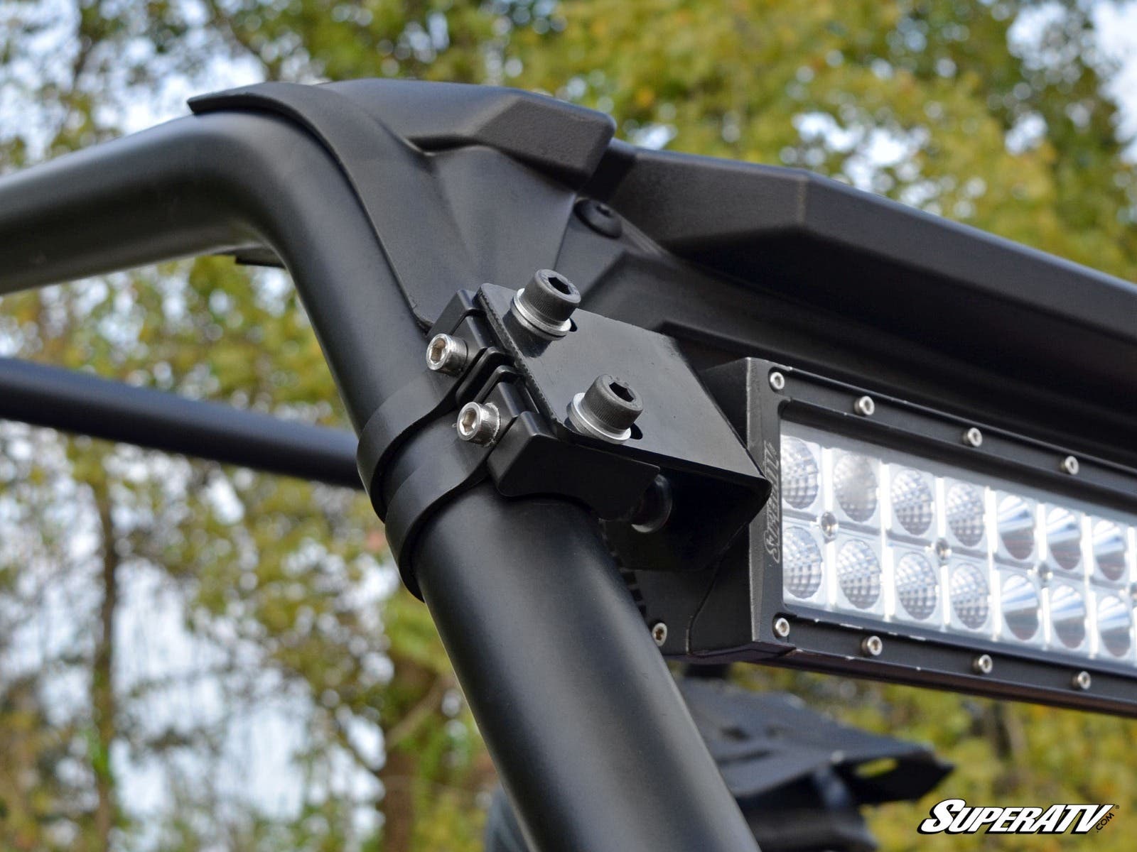 SuperATV Polaris RZR 30" Straight Curved Light Bar Cage Mounting Bracket