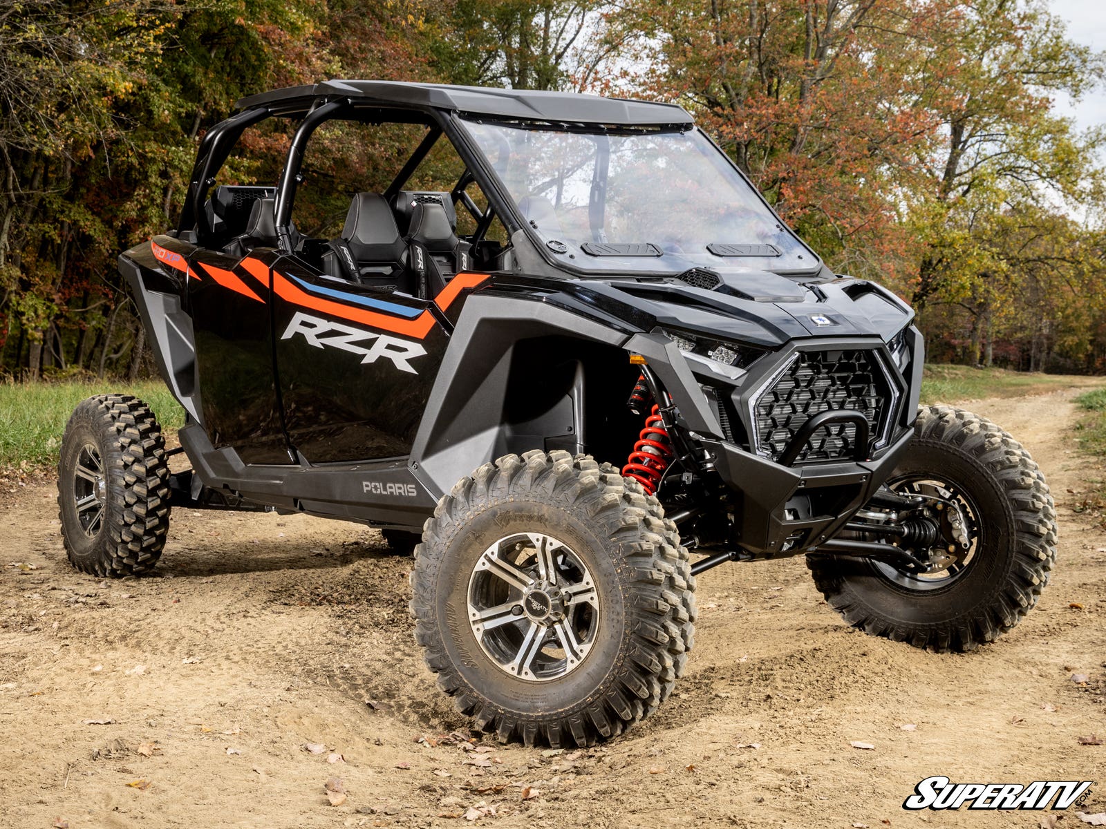 SuperATV Scratch Resistant Polycarbonate Vented Front Windshield