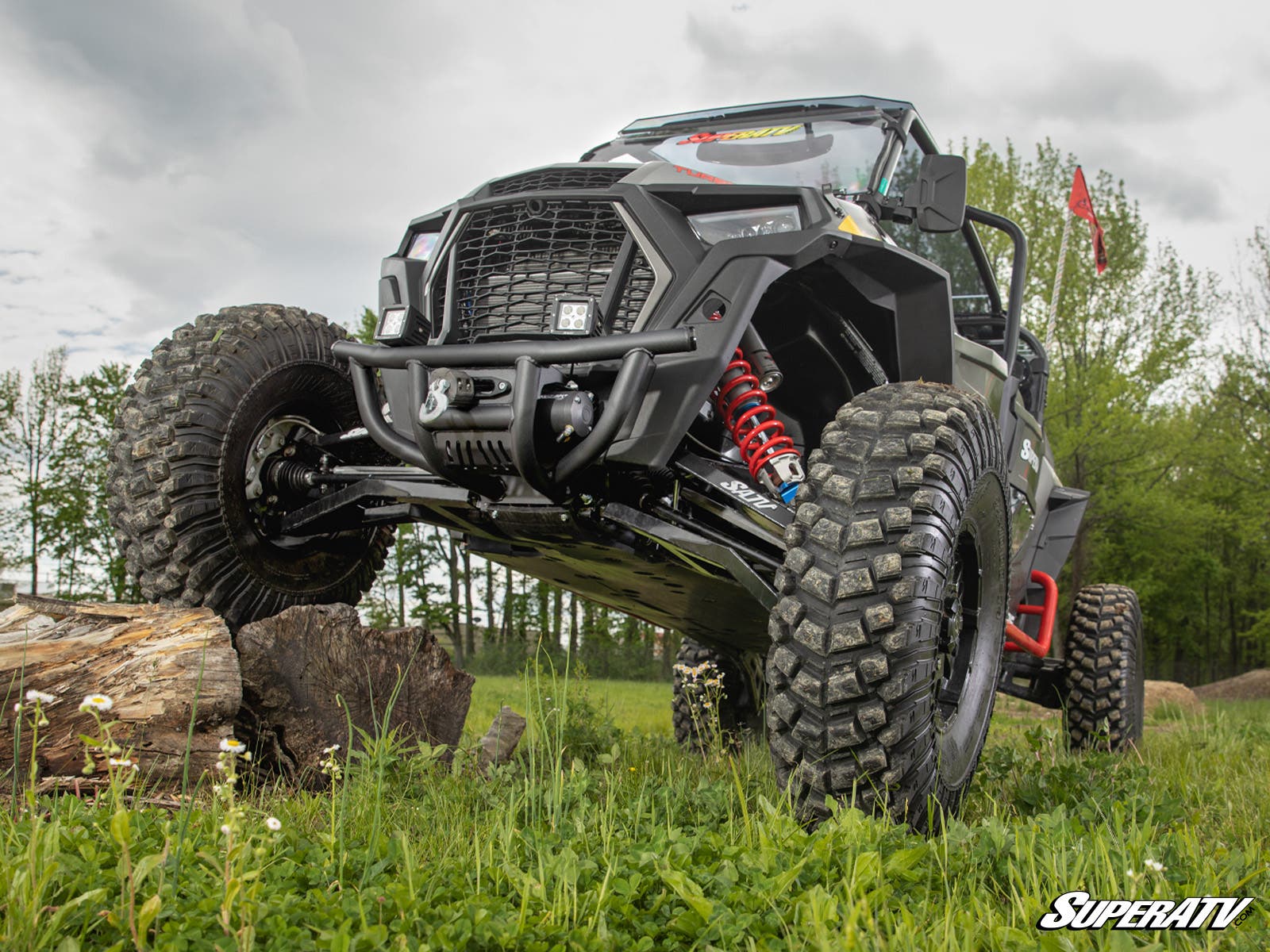 SuperATV Winch-Ready Front Bumper with 2500lbs Winch