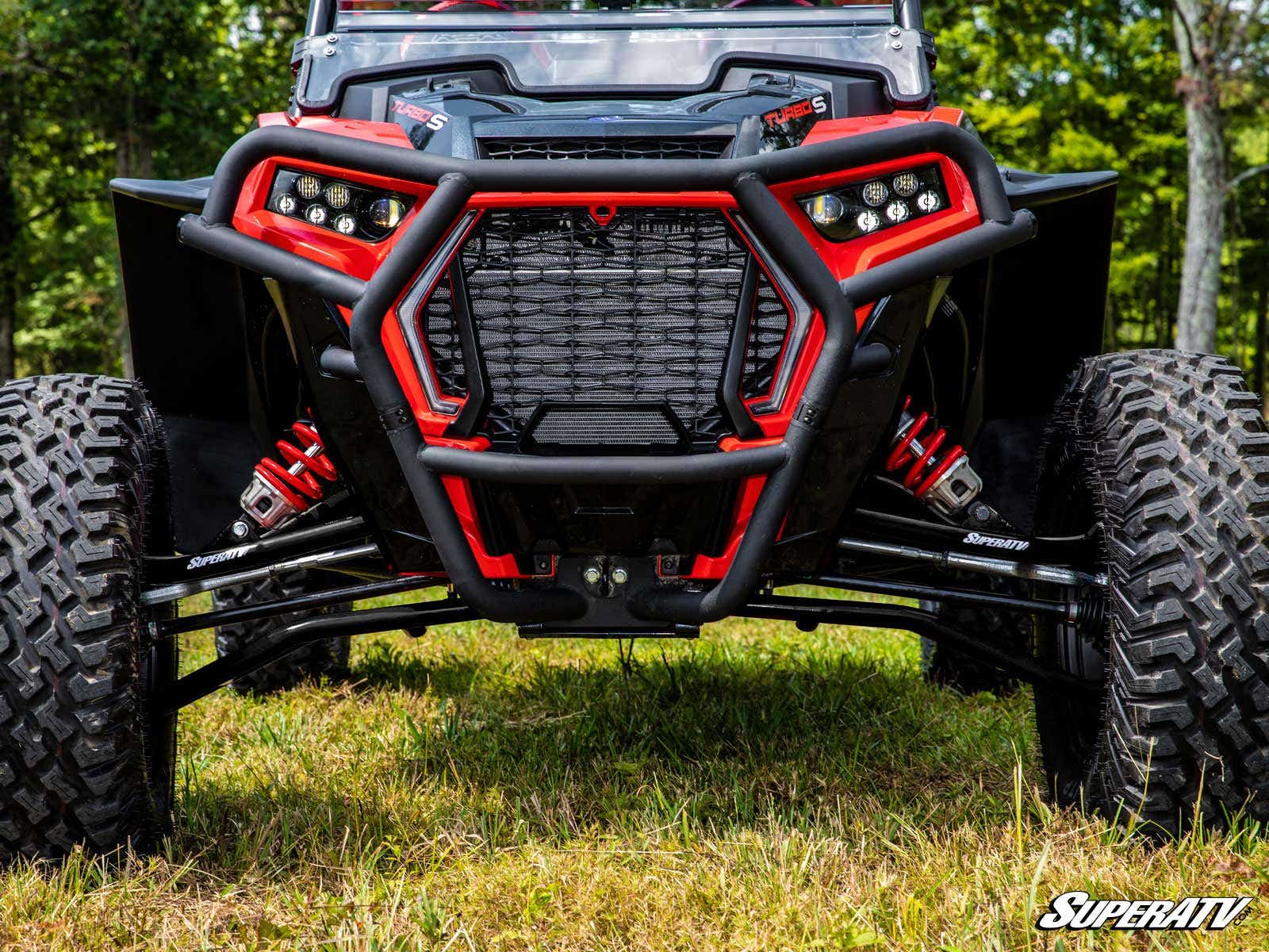 Bras triangulaires tubulaires avant à garde au sol élevée pour SuperATV Polaris RZR XP Turbo S