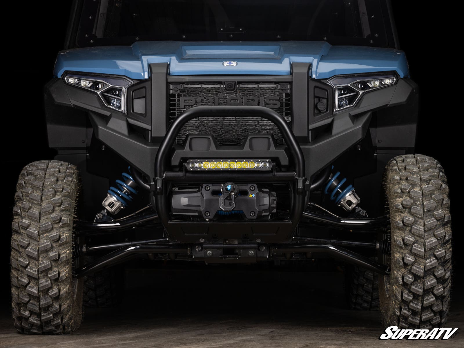SuperATV Polaris Xpedition 12" Light Bar Mount with 12" LED Single Row Light Bar