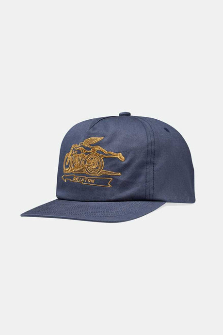 Casquette Brixton Flyer Snapback 20e anniversaire, bleu marine