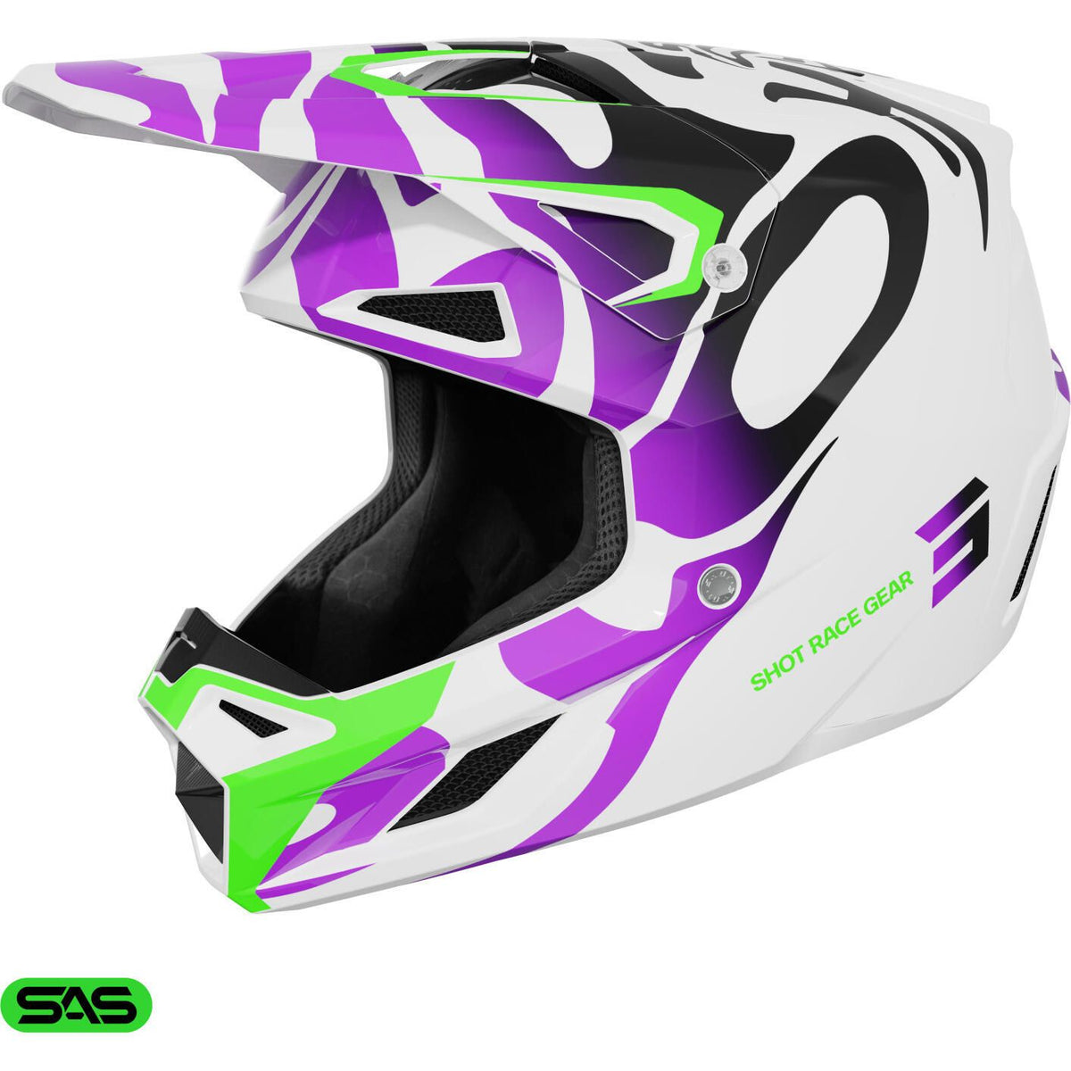 Shot Race Gear Speed Ghost MX Helmet