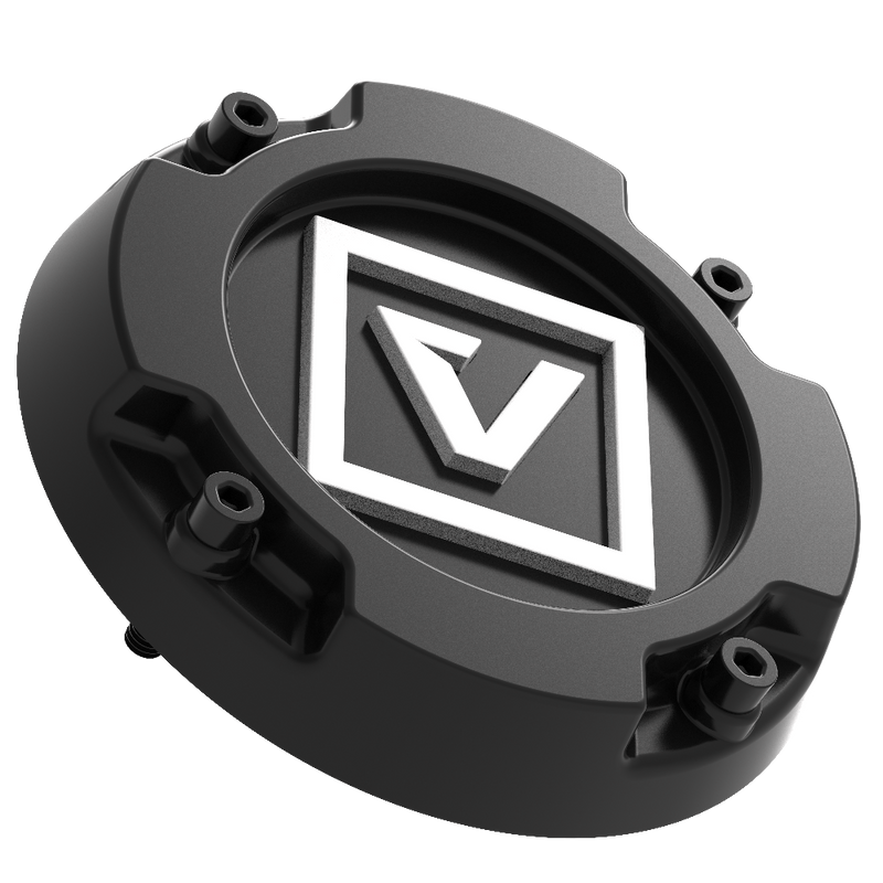 Valor Offroad Short Wheel Cap with White V Logo 15mm