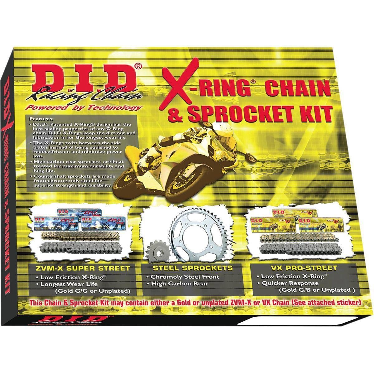DID X-Ring Chain and Sprocket Kit